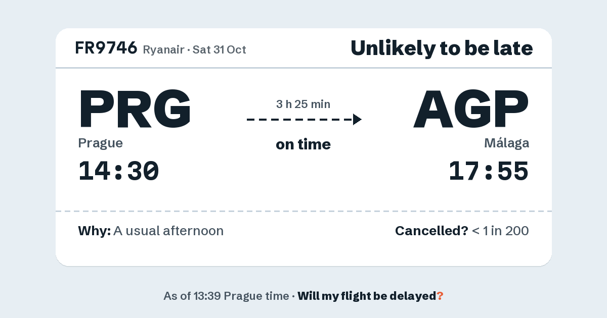 Link preview: FR9746 lands about 17:57