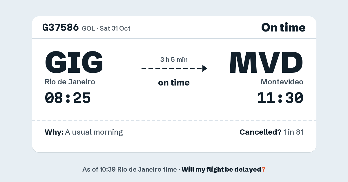 Link preview: G37586 lands about 11:28