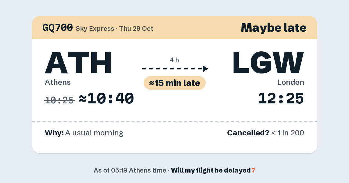 Link preview: GQ700 lands about 12:27