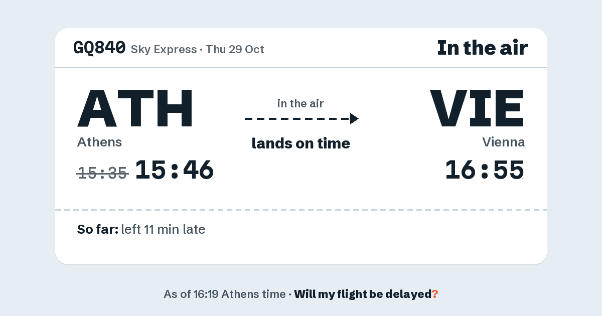 Link preview: GQ840 lands about 16:58