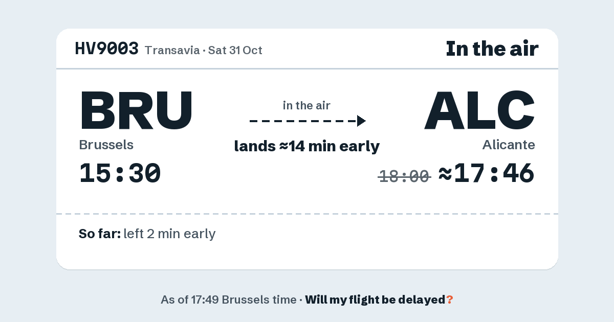 Link preview: HV9003 lands about 17:46