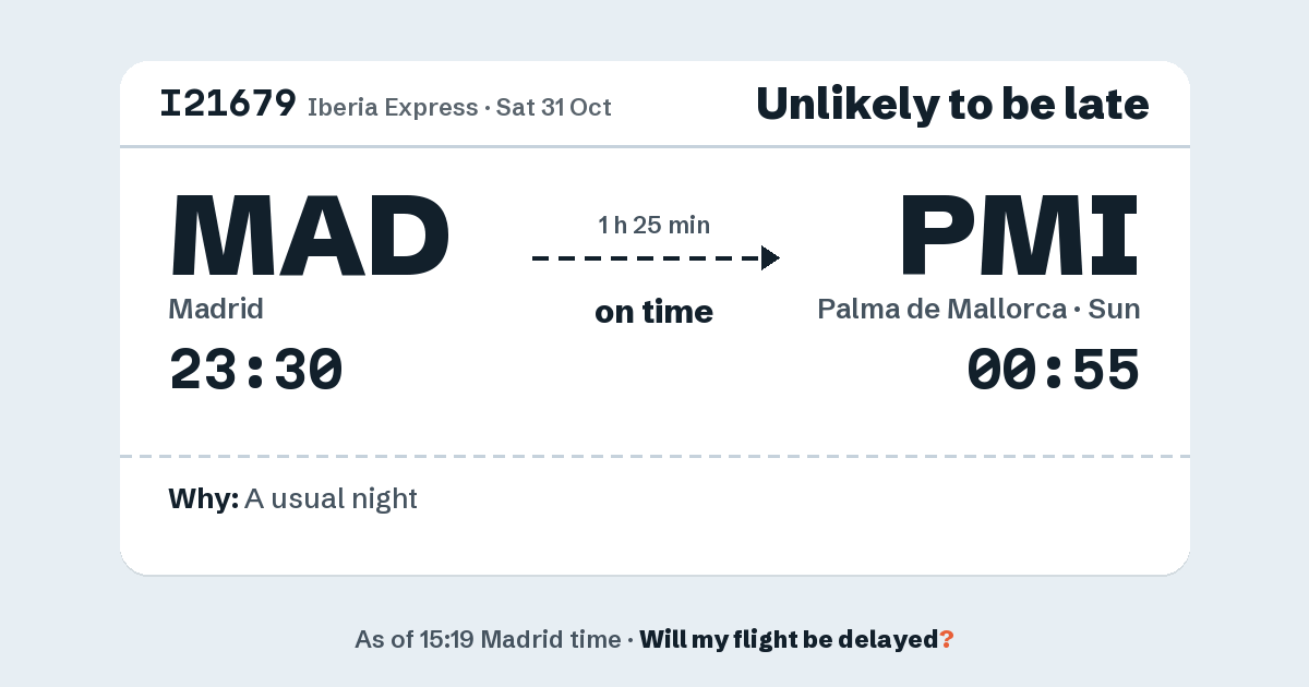 Link preview: I21679 lands about 00:53