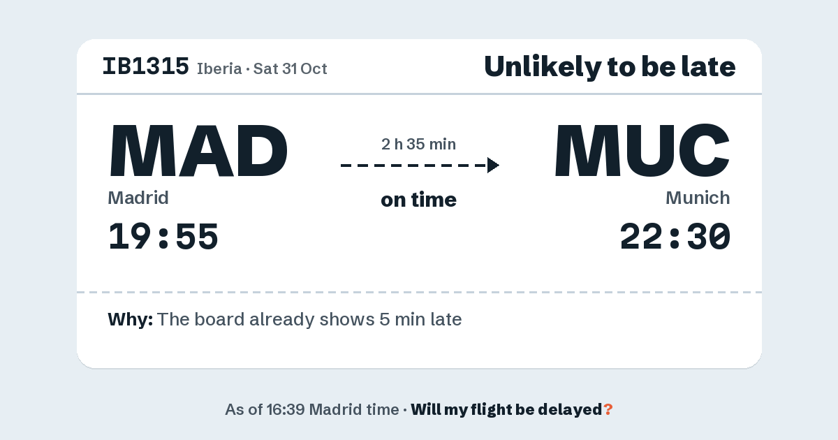 Link preview: IB1315 lands about 22:26