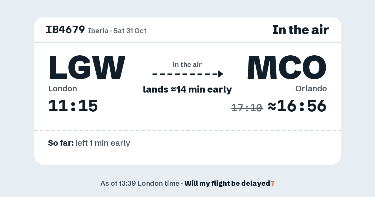 Link preview: IB4679 lands about 16:56