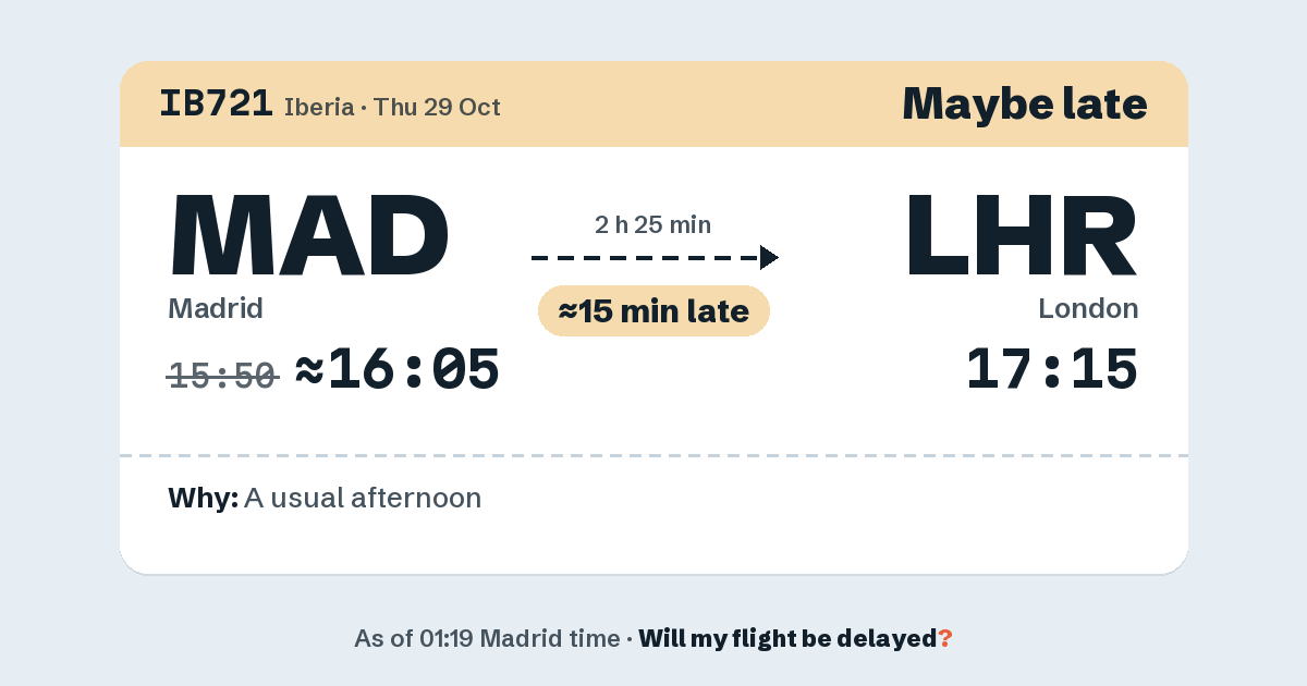 Link preview: IB721 lands about 17:18