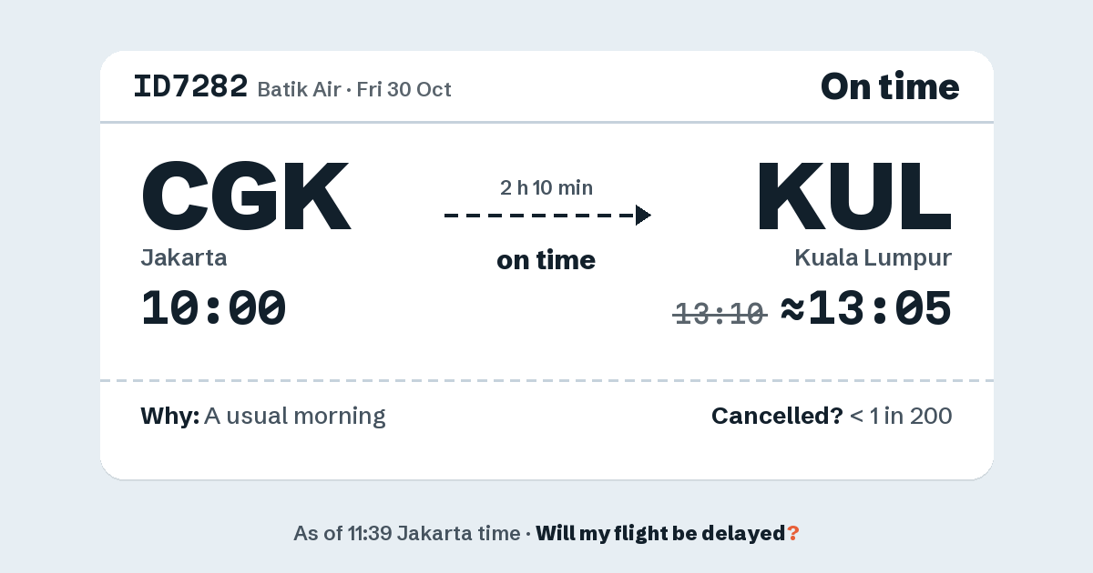 Link preview: ID7282 lands about 13:05