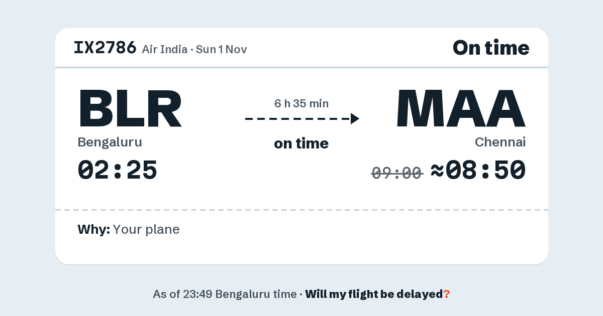 Link preview: IX2786 lands about 08:50