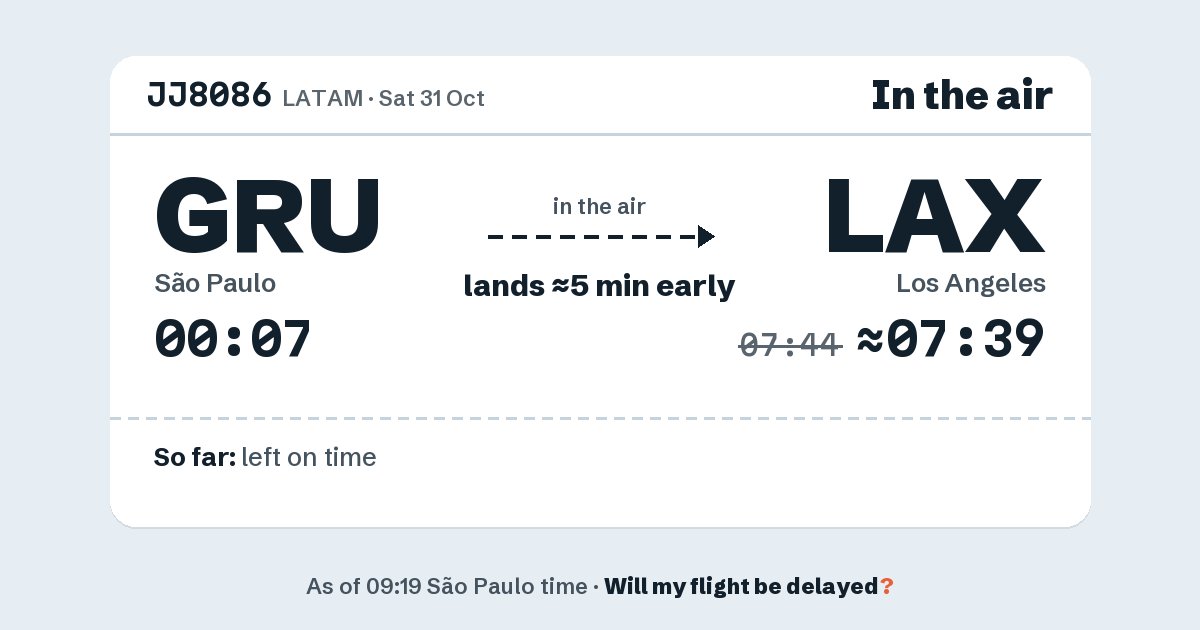 Link preview: JJ8086 lands about 07:39
