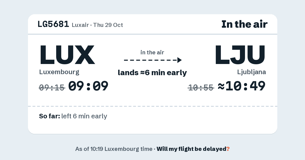 Link preview: LG5681 lands about 10:49