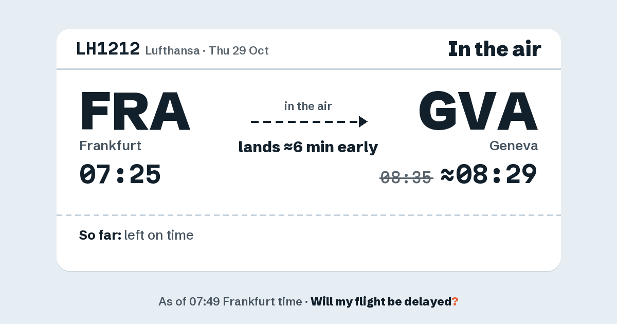 Link preview: LH1212 lands about 08:29