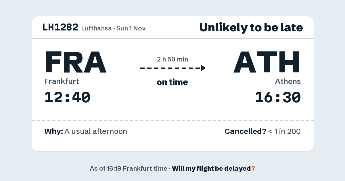 Link preview: LH1282 lands about 16:29