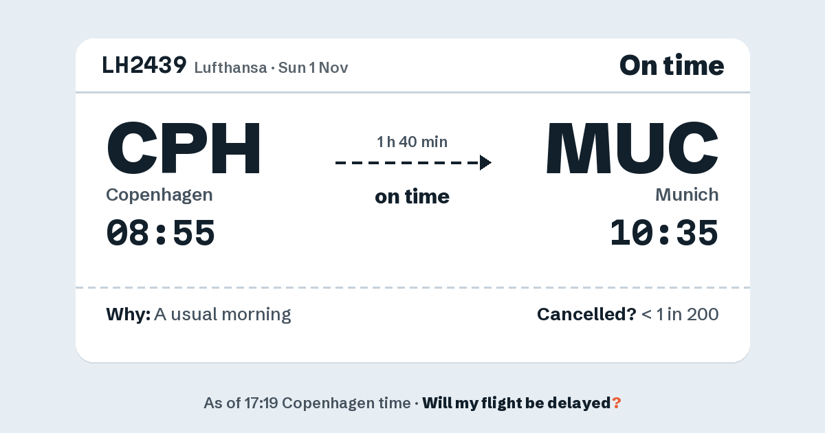 Link preview: LH2439 lands about 10:35