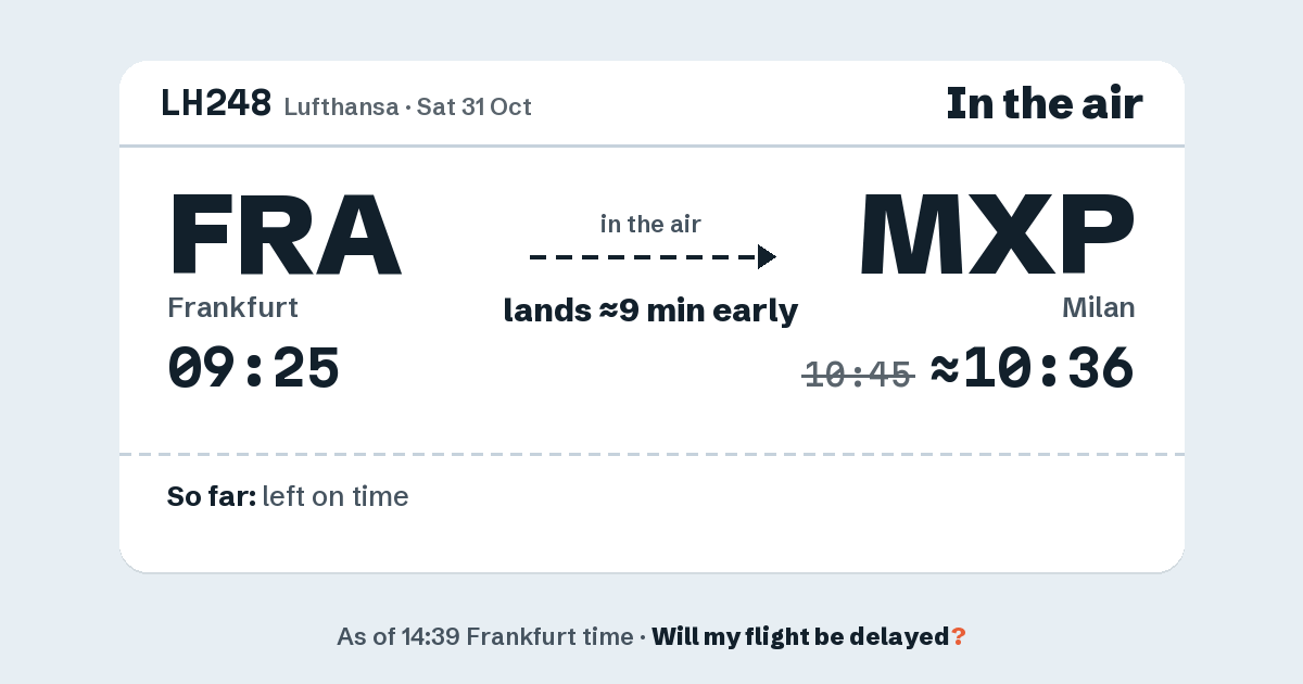 Link preview: LH248 lands about 10:36