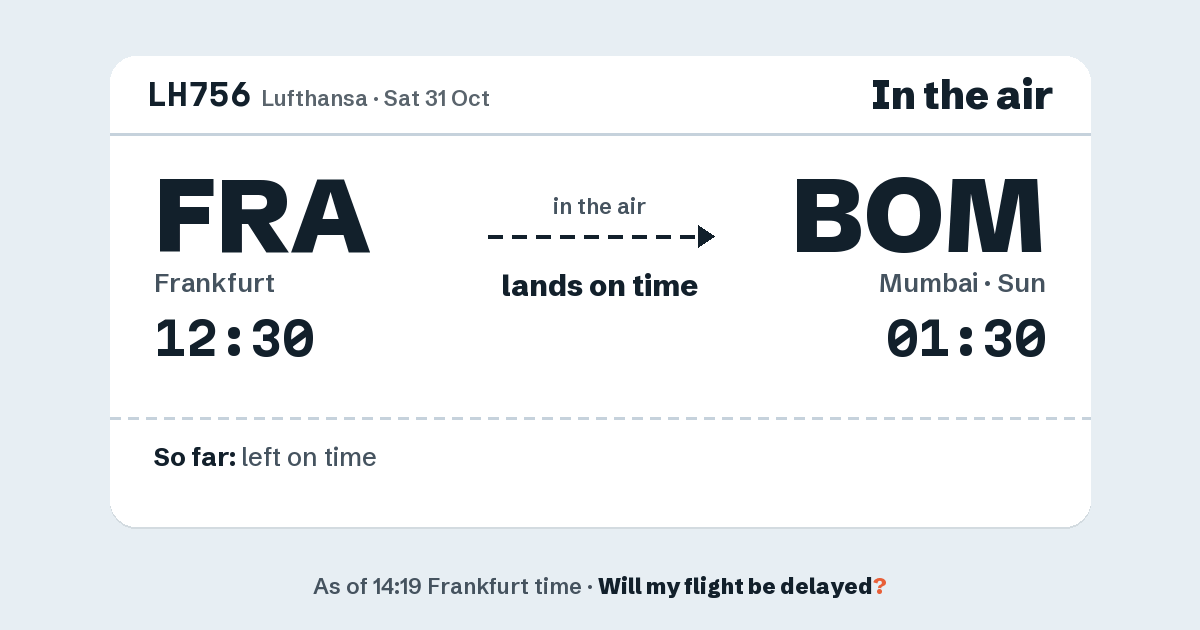 Link preview: LH756 lands about 01:26