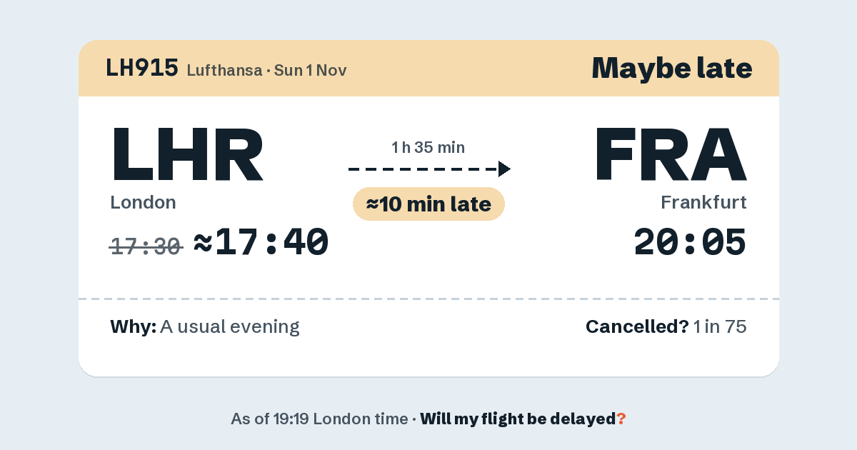 Link preview: LH915 lands about 20:08