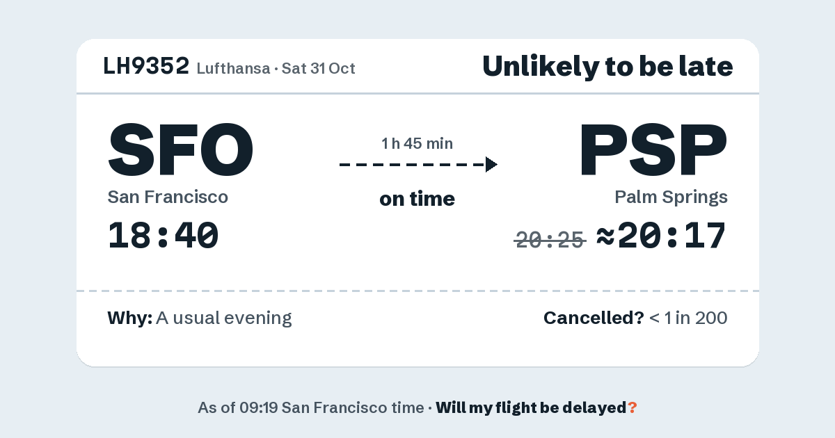 Link preview: LH9352 lands about 20:17