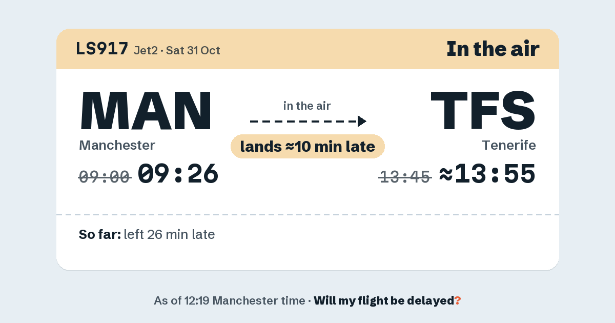 Link preview: LS917 lands about 13:55
