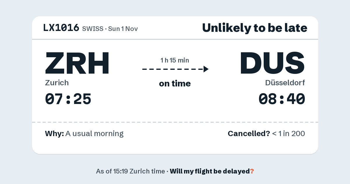 Link preview: LX1016 lands about 08:40