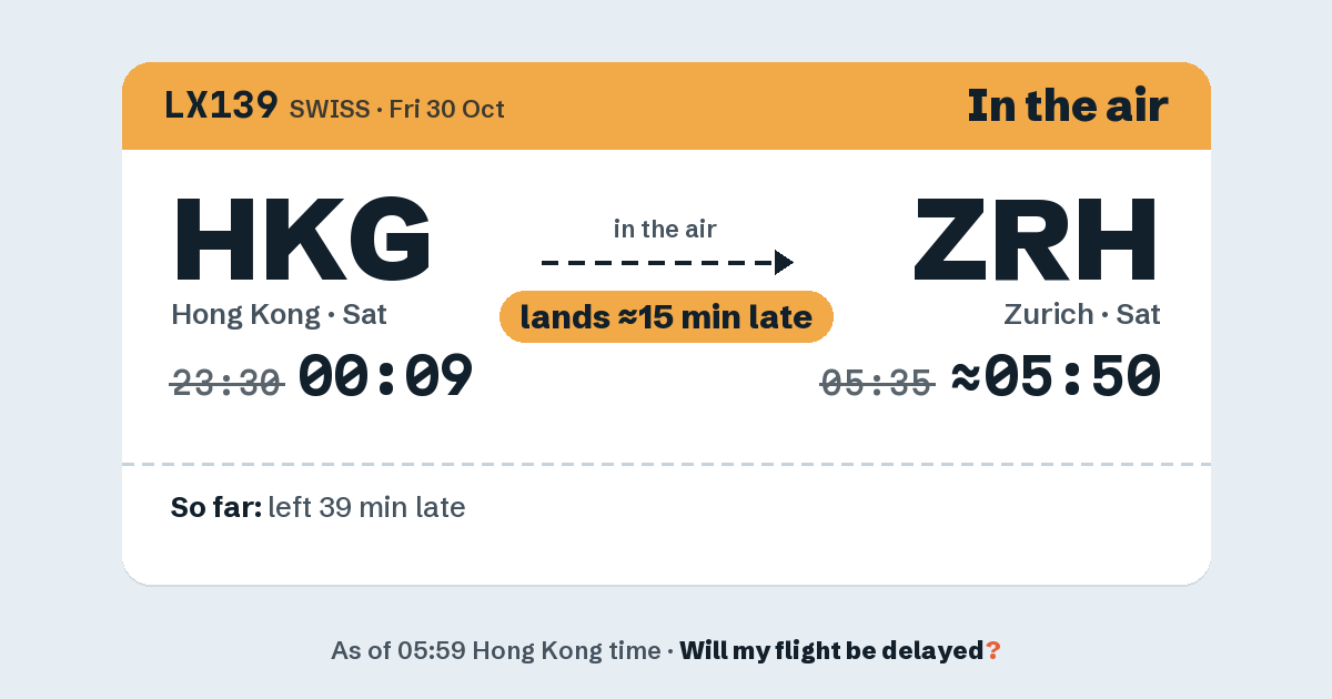 Link preview: LX139 lands about 05:51
