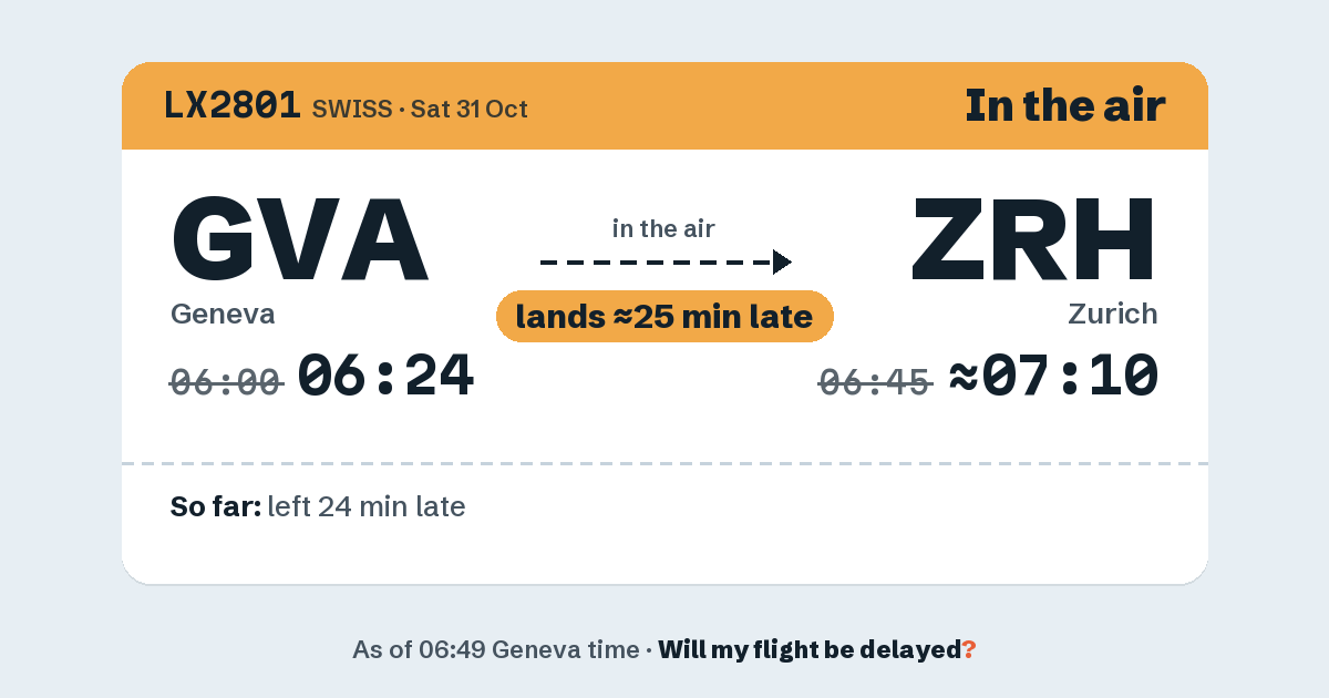 Link preview: LX2801 lands about 07:09