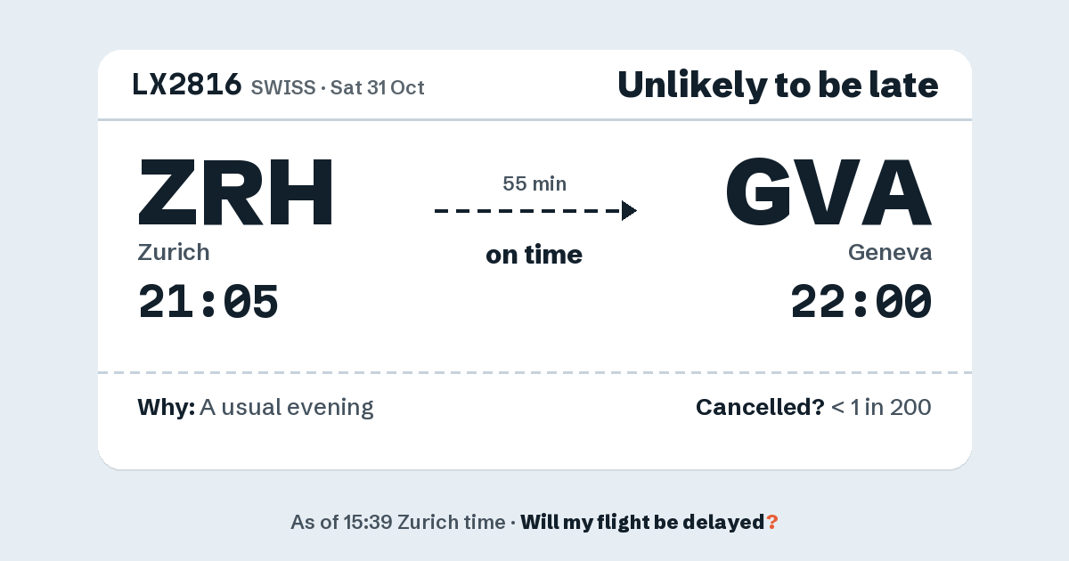 Link preview: LX2816 lands about 22:02