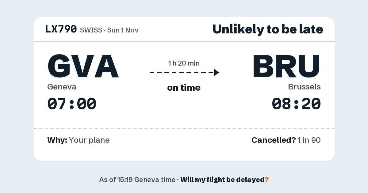 Link preview: LX790 lands about 08:17