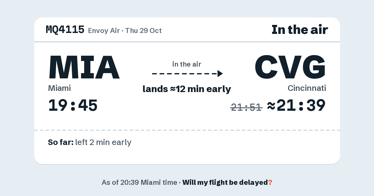 Link preview: MQ4115 lands about 21:39