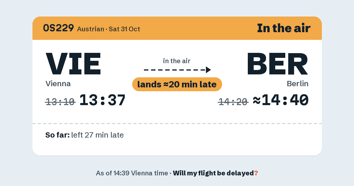 Link preview: OS229 lands about 14:41
