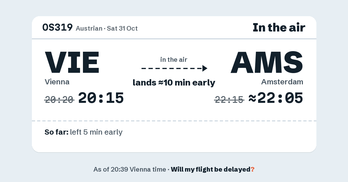 Link preview: OS319 lands about 22:05