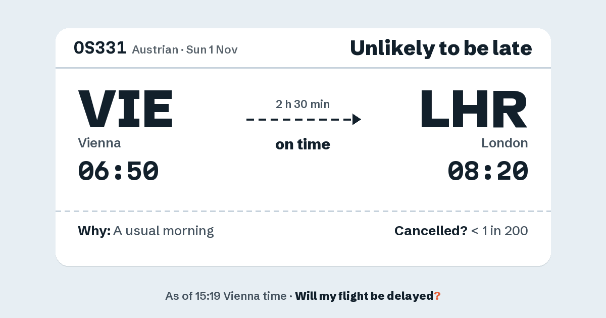 Link preview: OS331 lands about 08:17