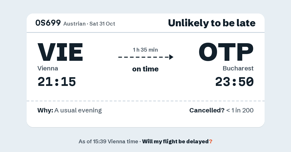 Link preview: OS699 lands about 23:53