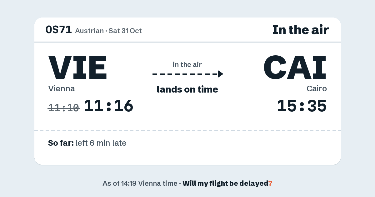 Link preview: OS71 lands about 15:36
