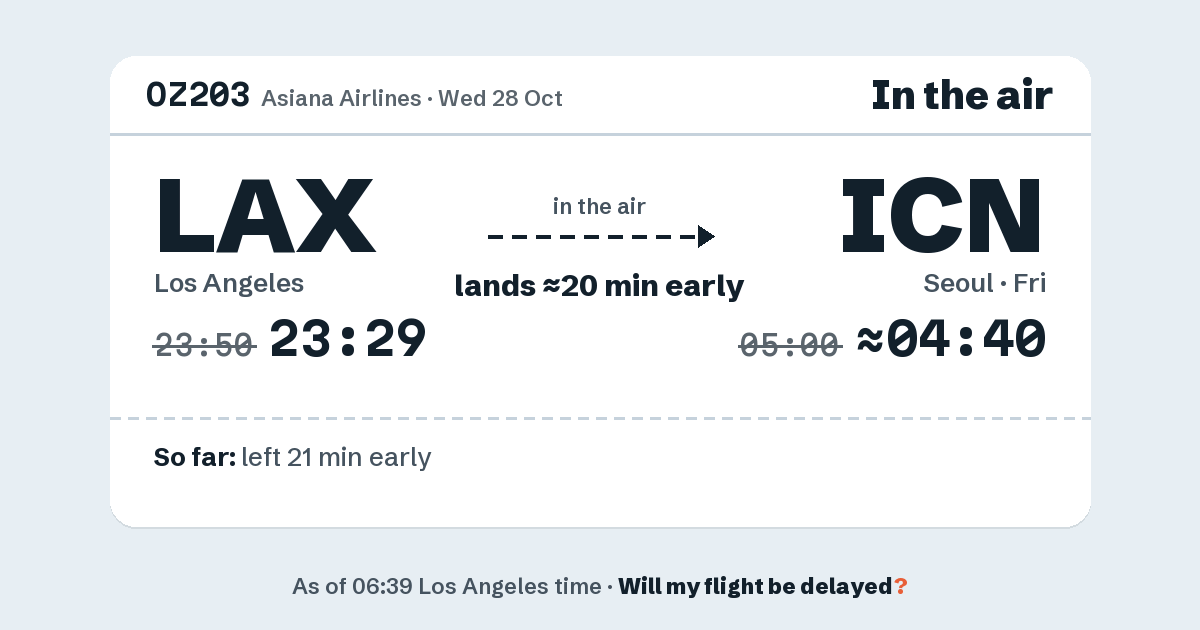 Link preview: OZ203 lands about 04:40