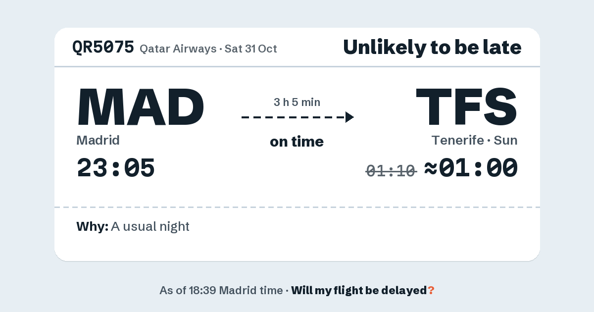 Link preview: QR5075 lands about 01:00