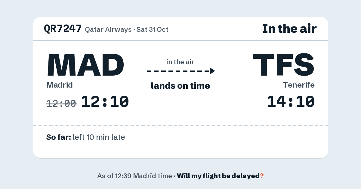 Link preview: QR7247 lands about 14:08