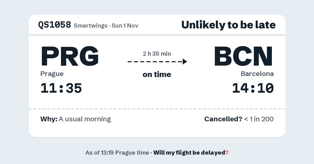 Link preview: QS1058 lands about 14:09