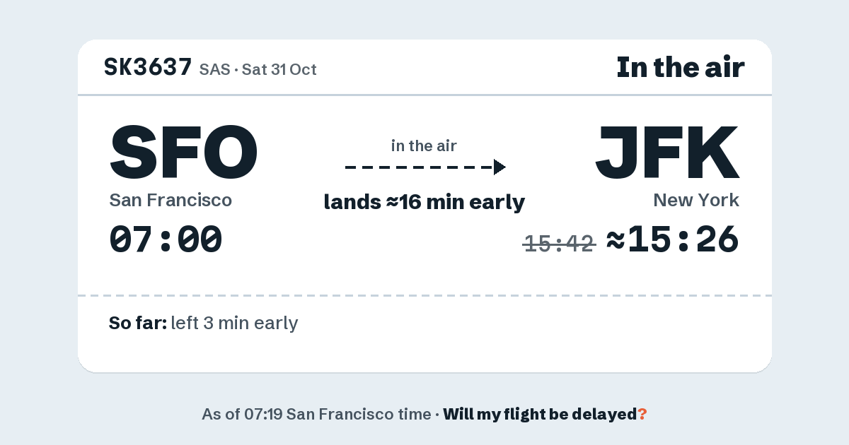 Link preview: SK3637 lands about 15:26