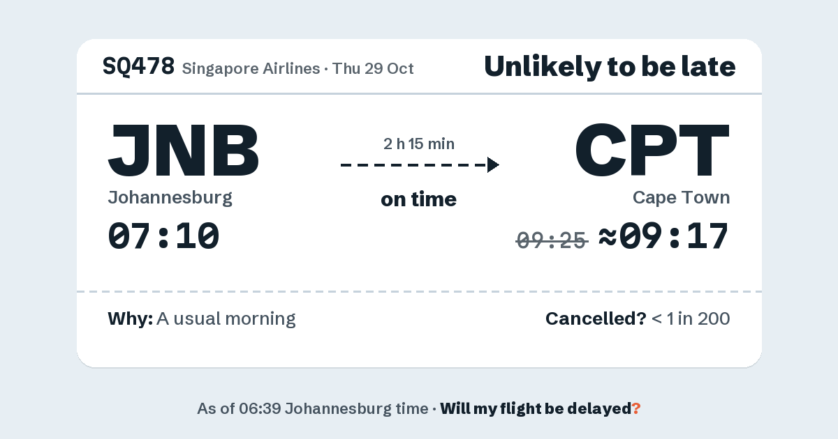 Link preview: SQ478 lands about 09:17