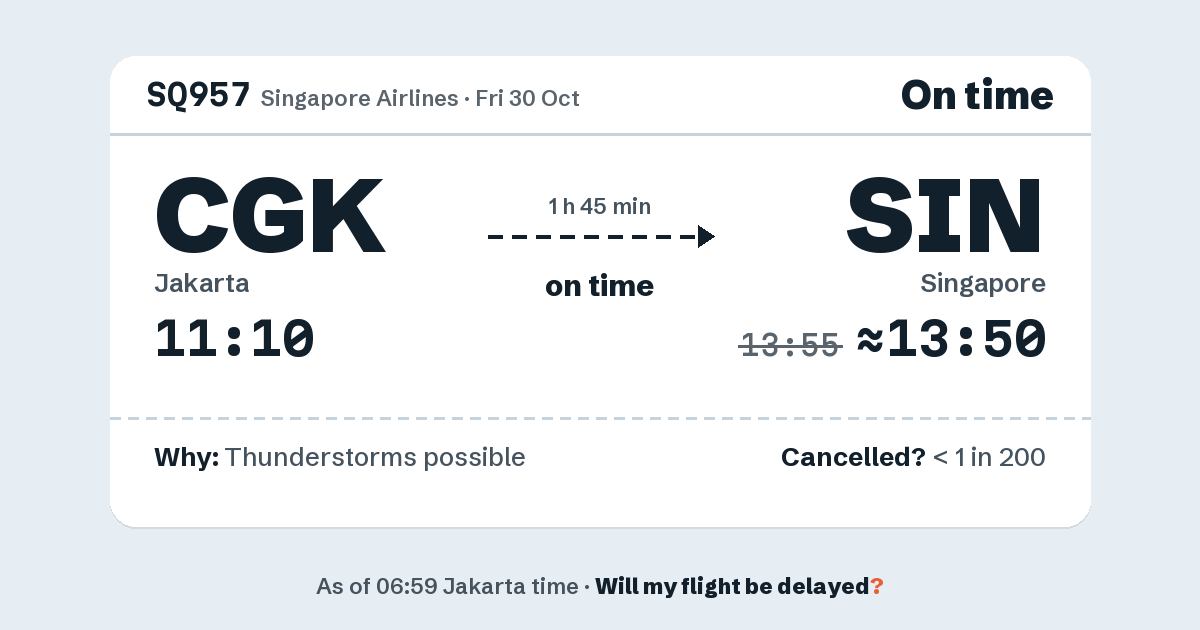 Link preview: SQ957 lands about 13:50