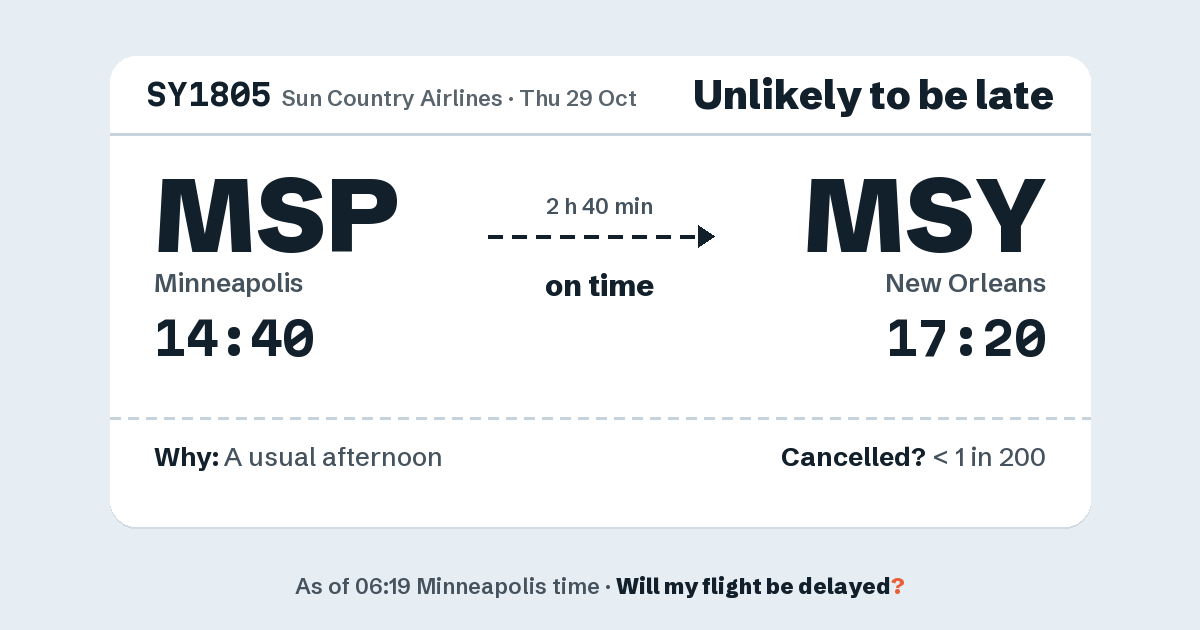Link preview: SY1805 lands about 17:18