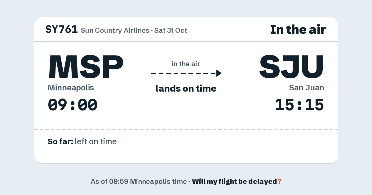 Link preview: SY761 lands about 15:12