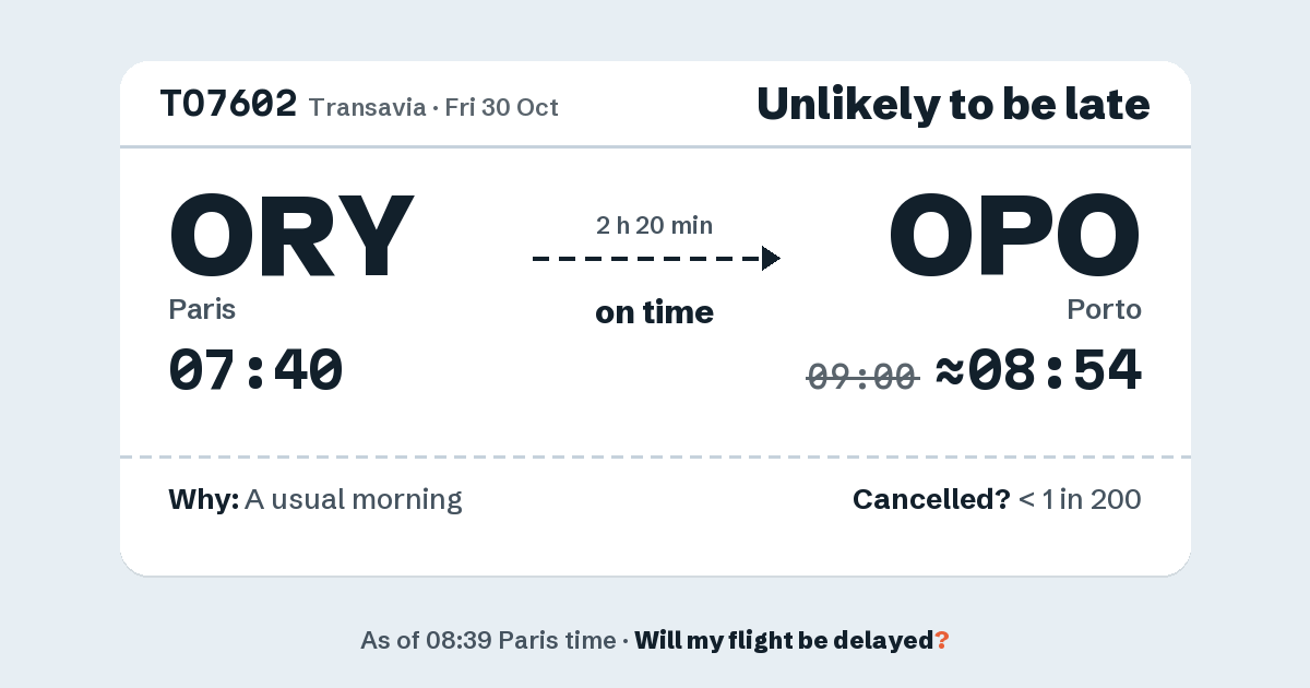 Link preview: TO7602 lands about 08:54