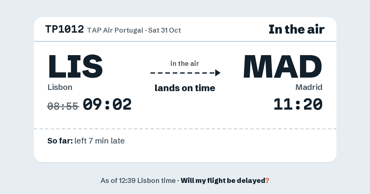 Link preview: TP1012 lands about 11:16