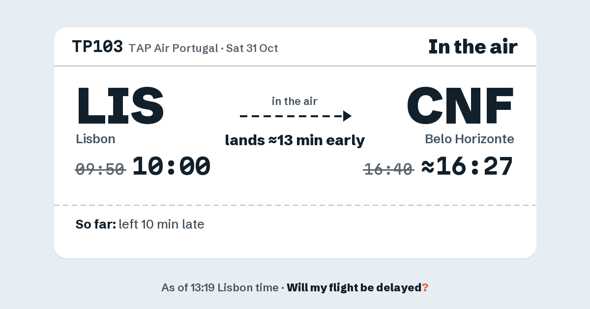 Link preview: TP103 lands about 16:27