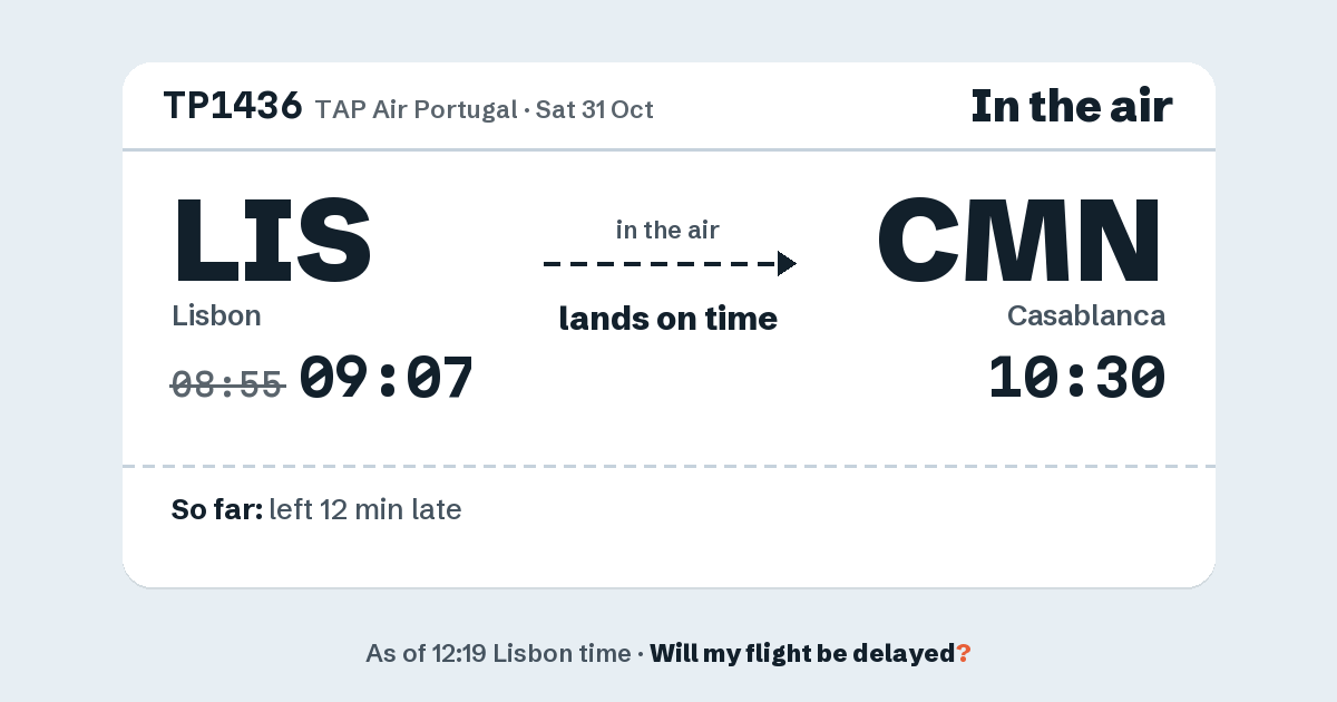 Link preview: TP1436 lands about 10:33
