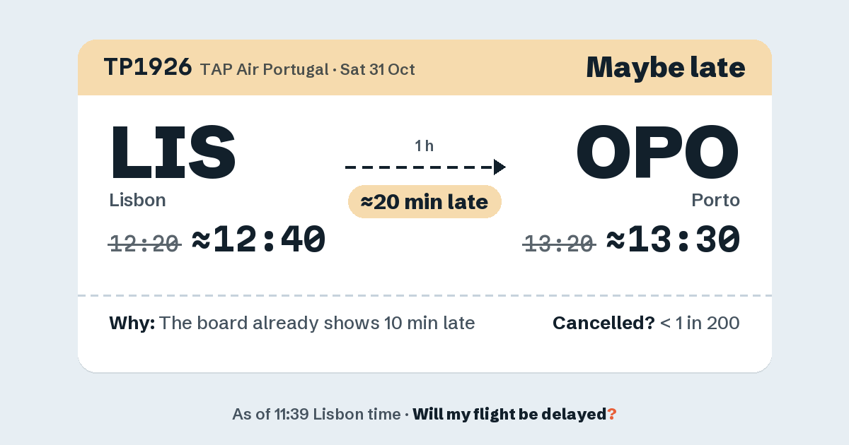 Link preview: TP1926 lands about 13:32