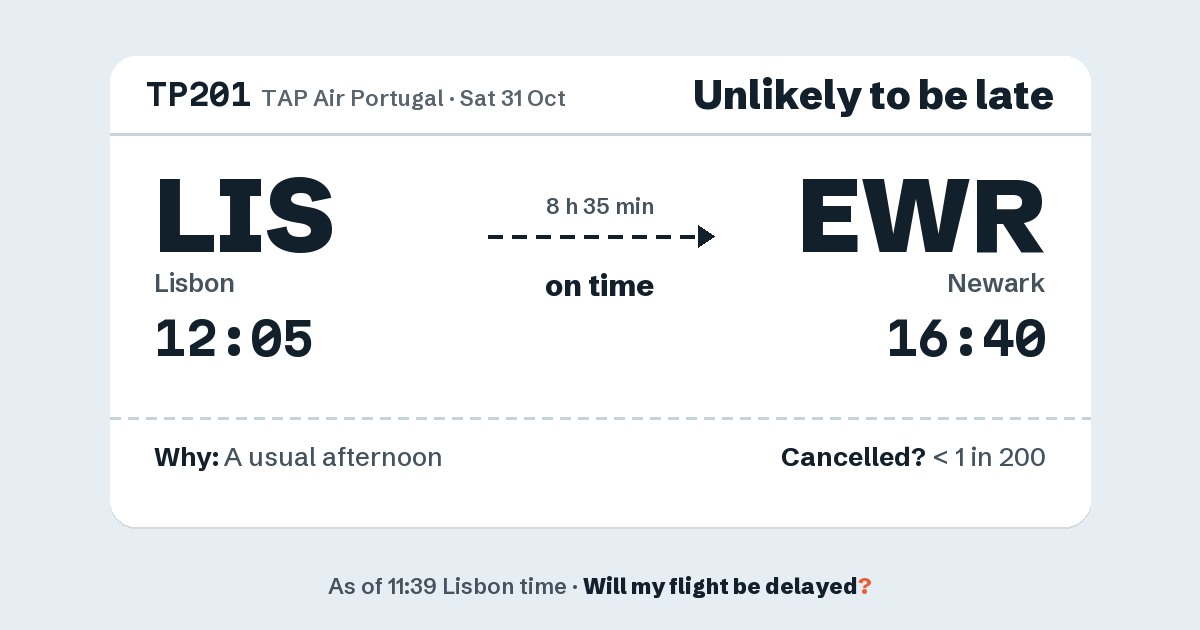 Link preview: TP201 lands about 16:37