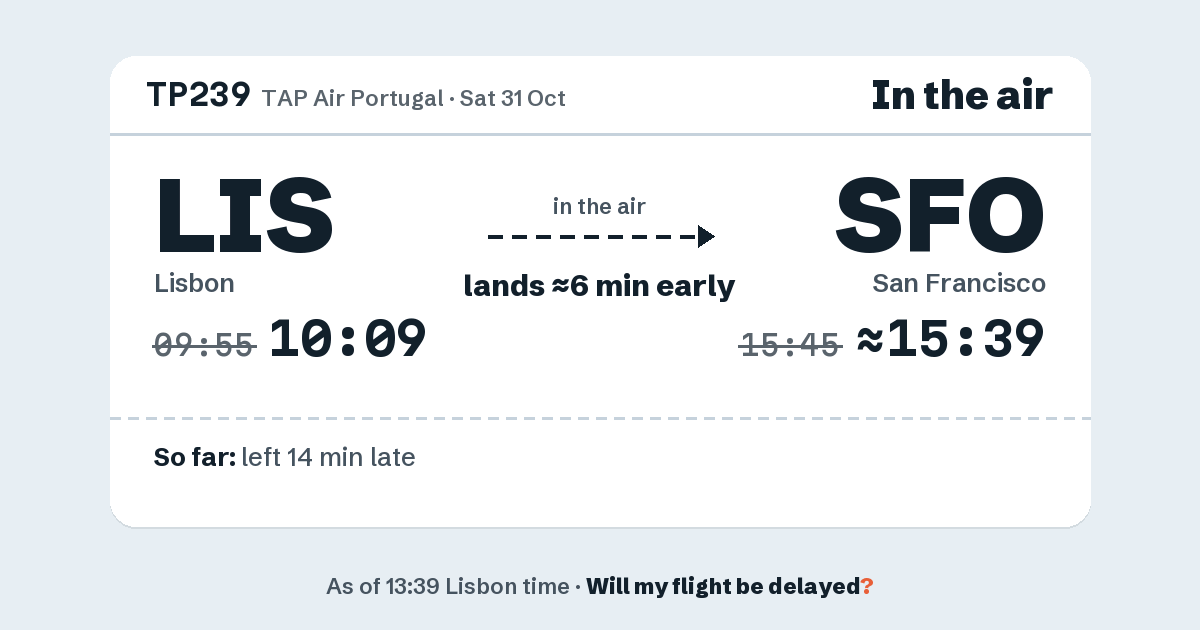 Link preview: TP239 lands about 15:39