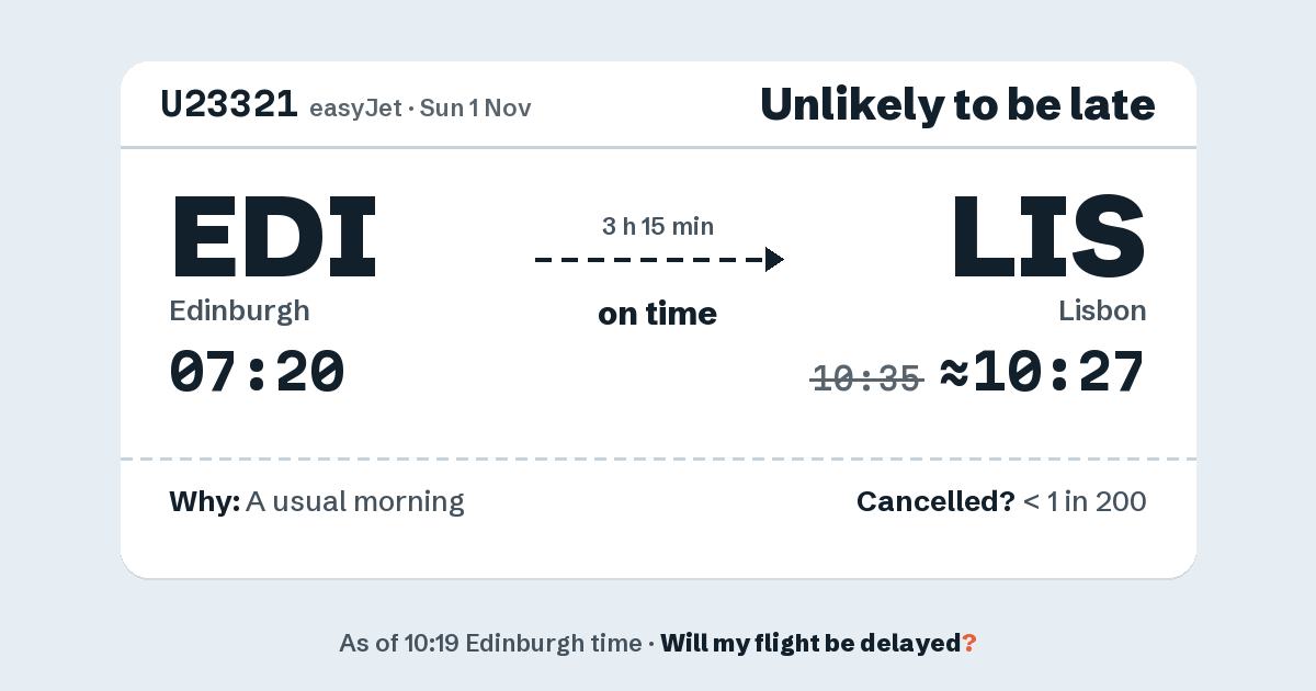 Link preview: U23321 lands about 10:27