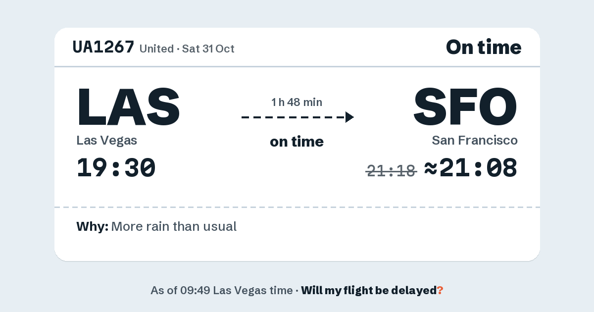 Link preview: UA1267 lands about 21:08